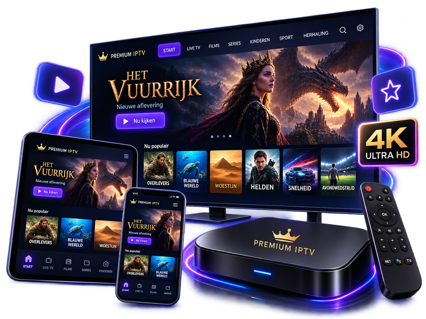 IPTV prijzen België voor Smart TV, smartphone en streamingbox